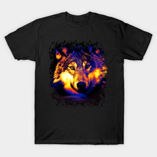 Rainbow mystic Wolf - Your animal guide T-Shirt